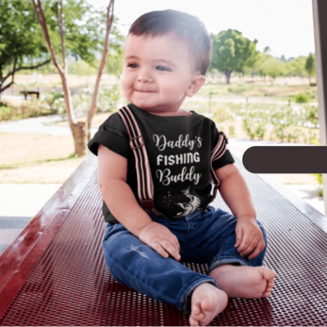 Body Para Bebê Pai pescador companheiro babá de roupa (Criador carregado)