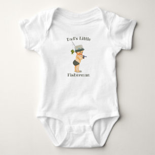 Body Para Bebê Pai Pescador Um Camisa-T
