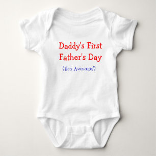 Body Para Bebê Pai Primeiro Dia de os pais Baby Onsie