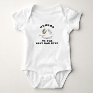 Body Para Bebê Pai Simples de Saúde e Dia de os pais Minimalista