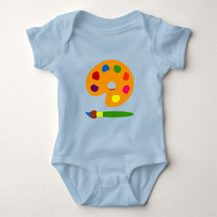 Body Para Bebê Paint Palette Art