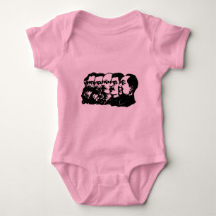 Body Para Bebê Pais do t-shirt do comunismo