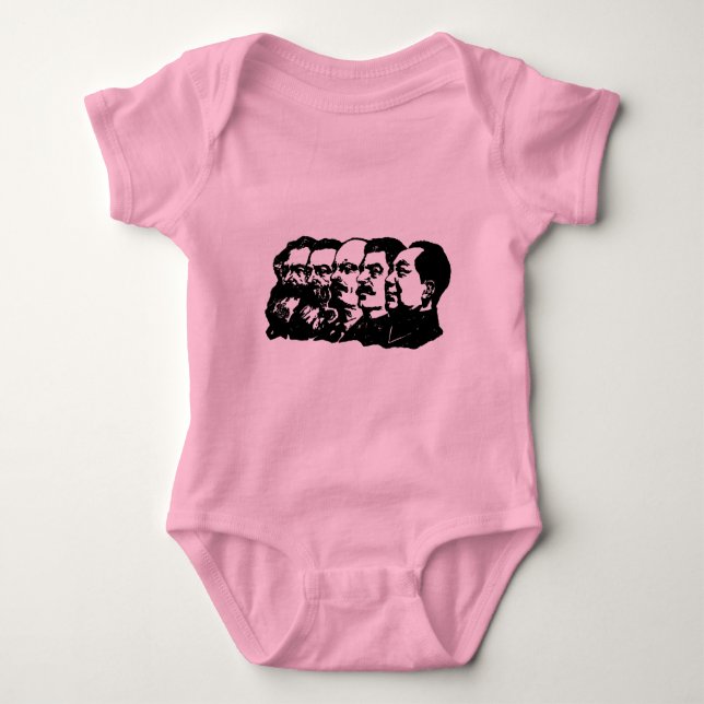 Body Para Bebê Pais do t-shirt do comunismo (Frente)