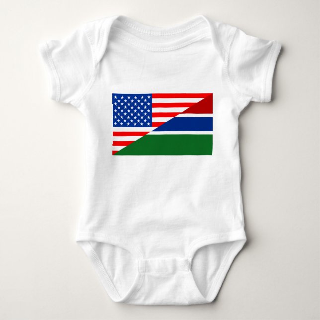 Body Para Bebê país dos EUA da bandeira de Estados Unidos América (Frente)
