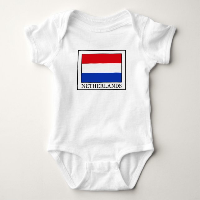 Body Para Bebê Países Baixos (Frente)