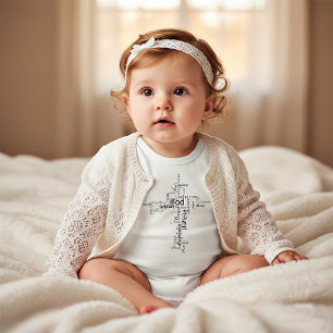 Body Para Bebê Palavras cristãs
