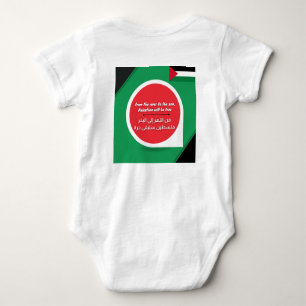 Body Para Bebê Palestina - Apoio ao Bebê Vestido
