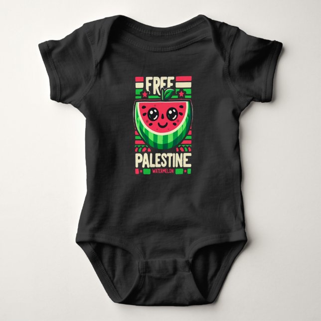 Body Para Bebê Palestina livre (Frente)