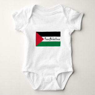 Body Para Bebê Palestina livre - فلسطينعلم - bandeira pa