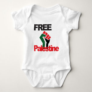 Body Para Bebê Palestina livre - فلسطينعلم - bandeira palestina