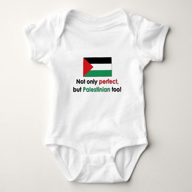 Body Para Bebê Palestino perfeito (Frente)