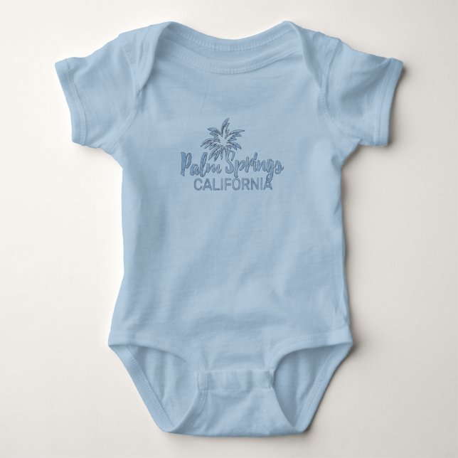 Body Para Bebê Palm Primavera California (Frente)