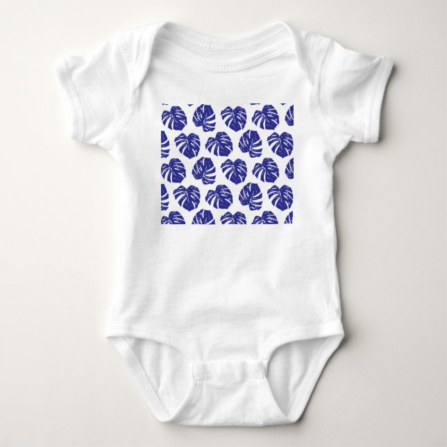 Body Para Bebê Palm Tree Leaves: Padrão Natural (Frente)