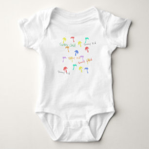 Body Para Bebê Palm Trees Sunny Kid Bodycase