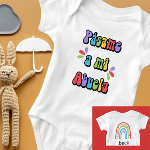 Body Para Bebê Pámesma a mi Abuela Cute Bold