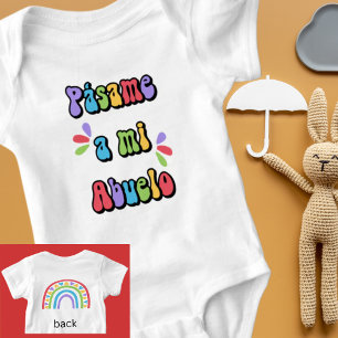 Body Para Bebê Pámesma a mi Abuelo Cute Bold