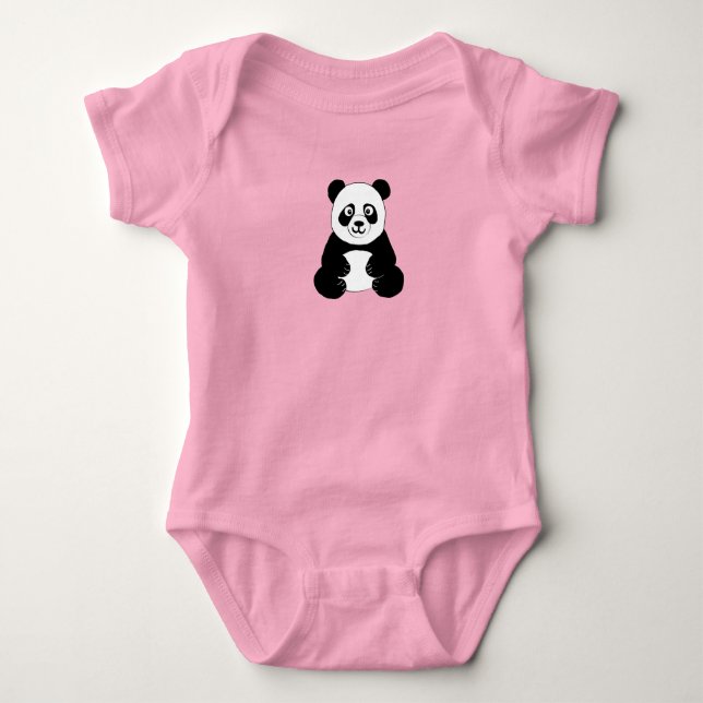Body Para Bebê Panda (Frente)