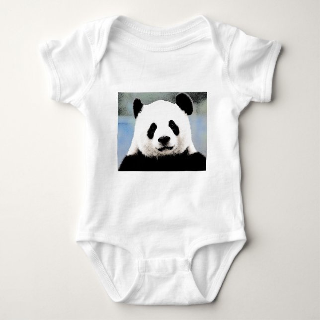 Body Para Bebê Panda (Frente)