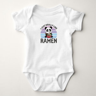Body Para Bebê Panda Acionada Por Ramen Sweet Kawaii Noodle Panda
