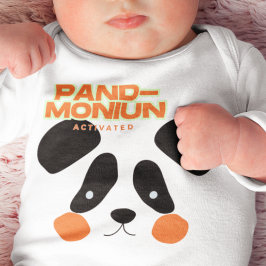 Body Para Bebê Panda Ativado