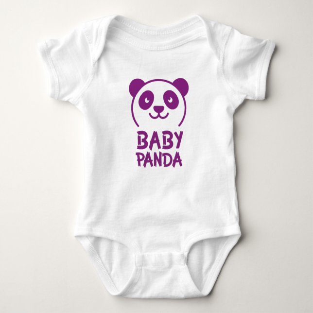 Body Para Bebê Panda Baby Bodysuit (Frente)