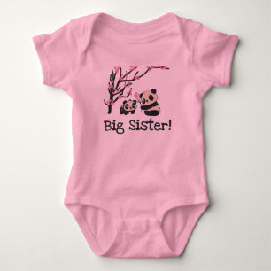 Body Para Bebê Panda Bears Big Sister