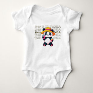 Body Para Bebê Panda Bebe Em Mão