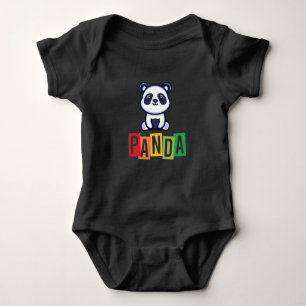 Body Para Bebê Panda blk