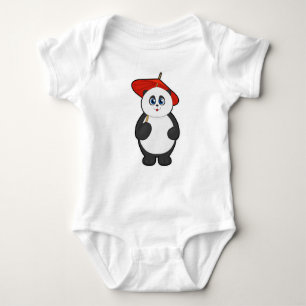 Body Para Bebê Panda com guarda-chuva