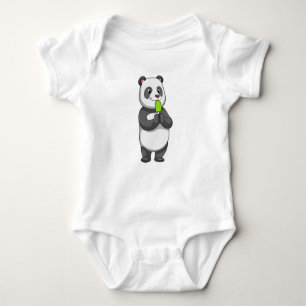 Body Para Bebê Panda com picolé