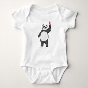 Body Para Bebê Panda com Tulip
