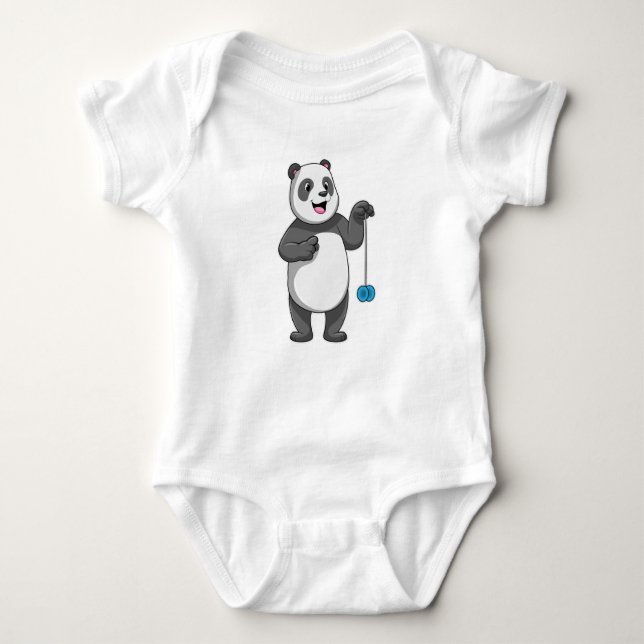 Body Para Bebê Panda com Yo-yo (Frente)