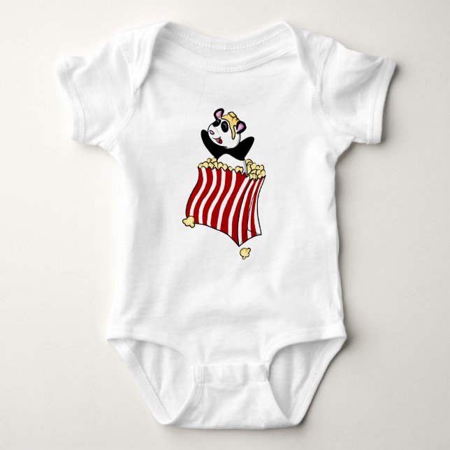 Body Para Bebê Panda da pipoca! (Frente)