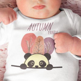 Body Para Bebê Panda de Outono