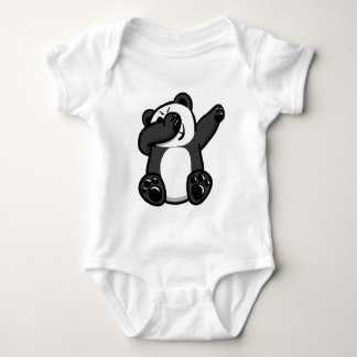 Body Para Bebê Panda de toque ligeiro dos animais