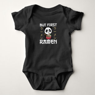 Body Para Bebê Panda Mas Primeiro Ramen Sweet Kawaii Noodle Panda