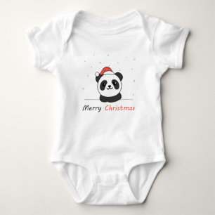 Body Para Bebê Panda Natal Neve Animais de inverno Pandas