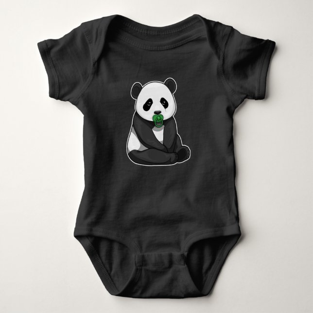 Body Para Bebê Panda Pacifier (Frente)