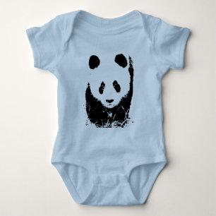Body Para Bebê Panda Pop Art