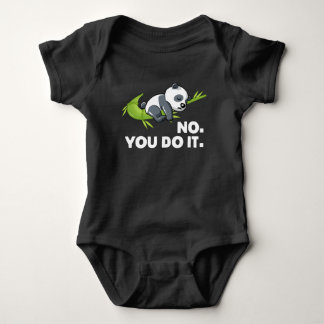 Body Para Bebê Panda Preguiçoso - Não, Você Faz Isso