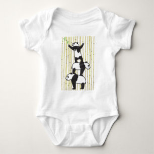 Body Para Bebê Pandas de cooperação