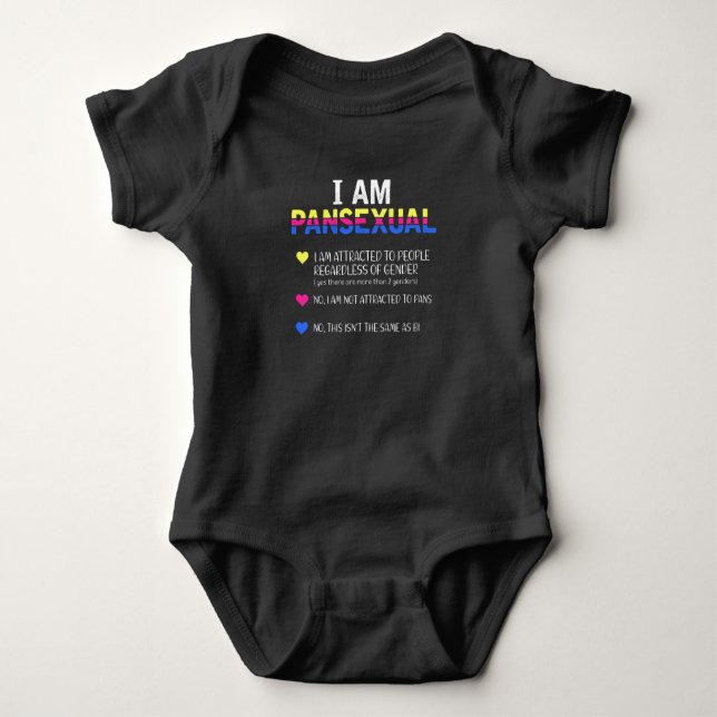 Body Para Bebê Pansexual Orgulho LGBT Direitos Iguais (Frente)