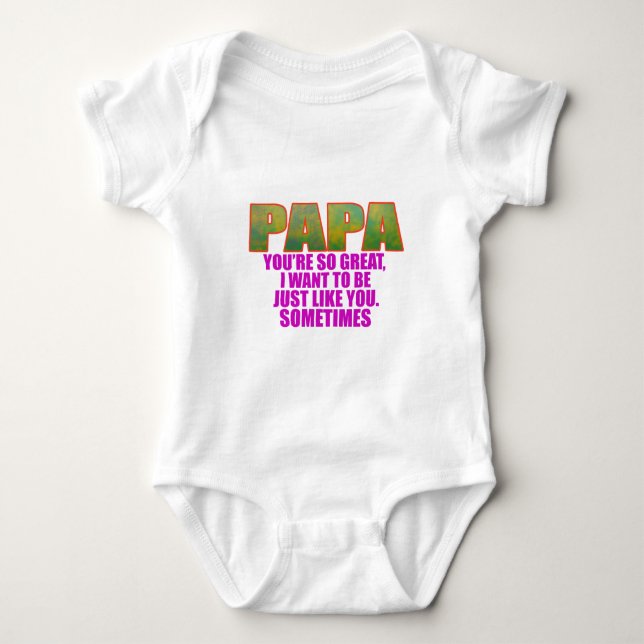 Body Para Bebê Papá (Frente)