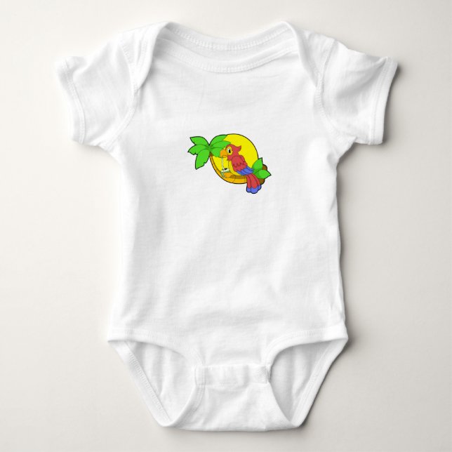 Body Para Bebê Papagaio com Coco (Frente)