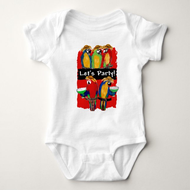 Body Para Bebê PAPagaios DE FESTA (Frente)