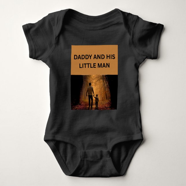 Body Para Bebê Papai e seu homenzinho (Frente)