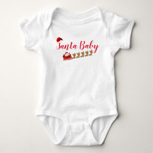 Body Para Bebê Papai noel e rena