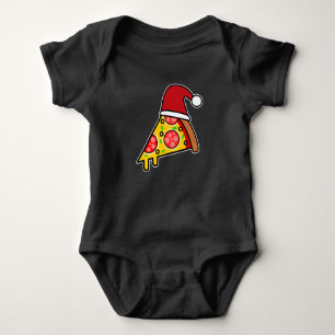 BODY PARA BEBÊ PAPAI NOEL FATIA DE PIZZA ENGRAÇADO