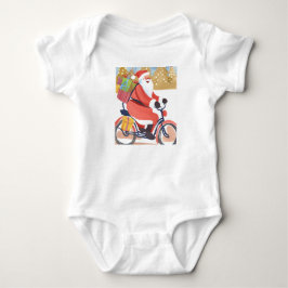Body Para Bebê Papai Noel motociclista