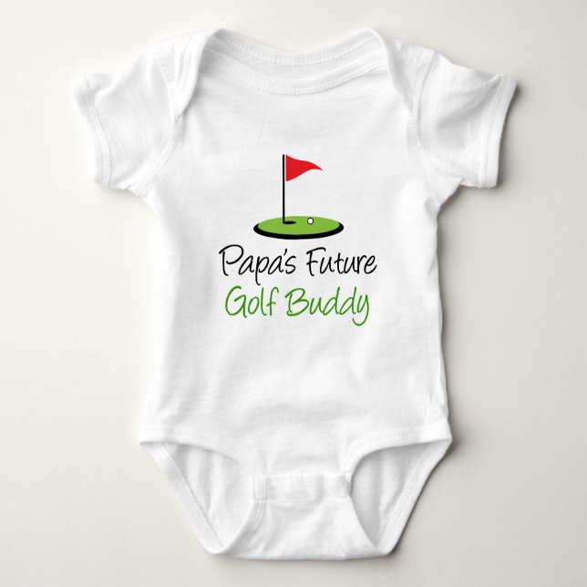 Body Para Bebê Papai's Golf Buddy (Frente)